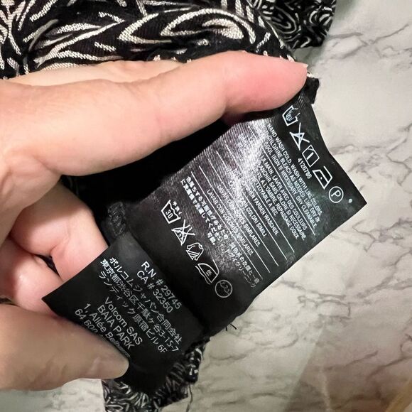 Volcom Stone Row Whiskey Mountain Drop Waist Bell Sleeves Dress Size M - Picture 9 of 12